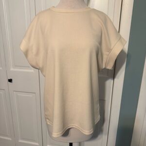 Cream Women's Top wrinkle free Sz XL